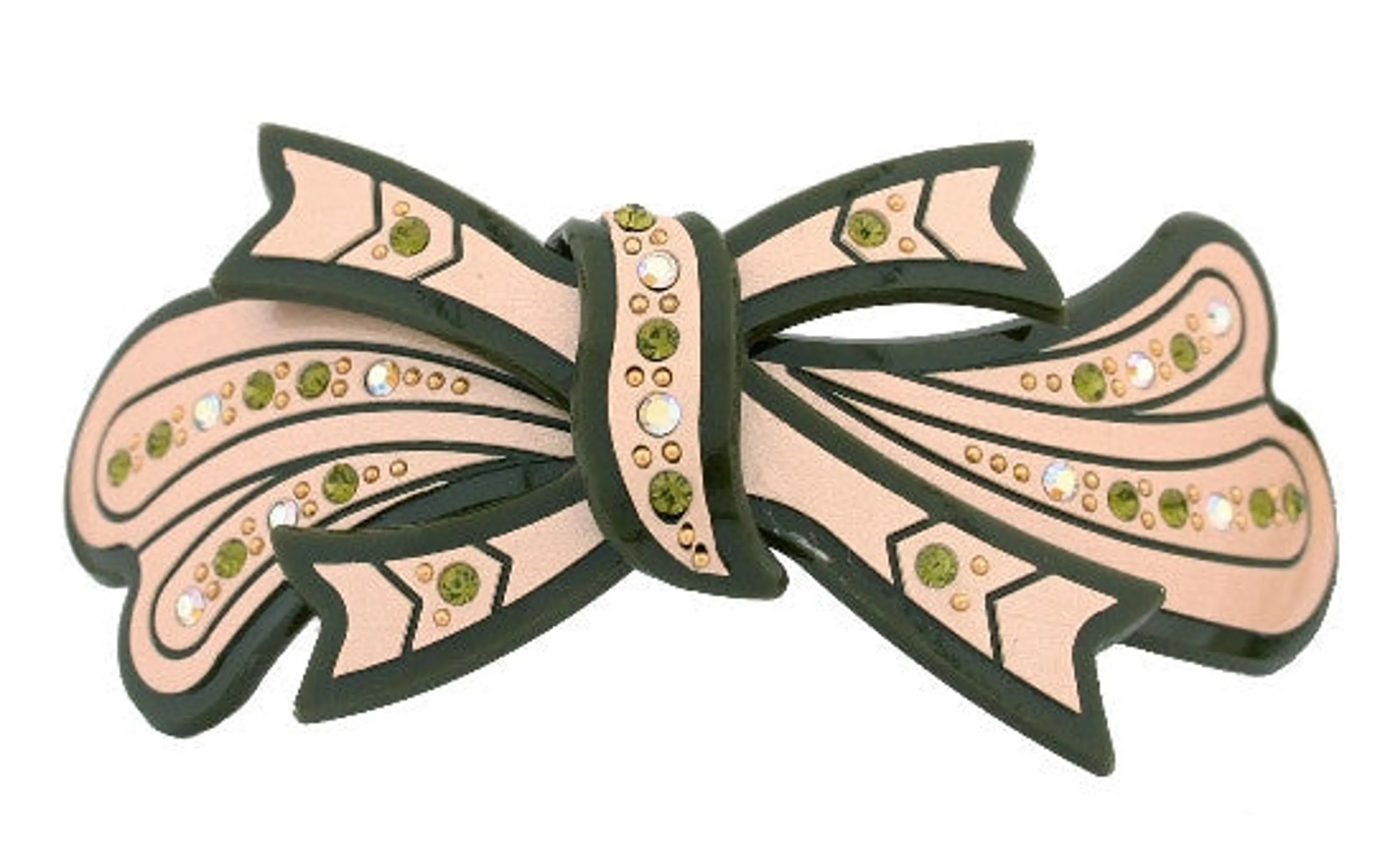 Stoned Tie Over Leaf Hump Barrette