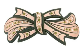 Stoned Tie Over Leaf Hump Barrette