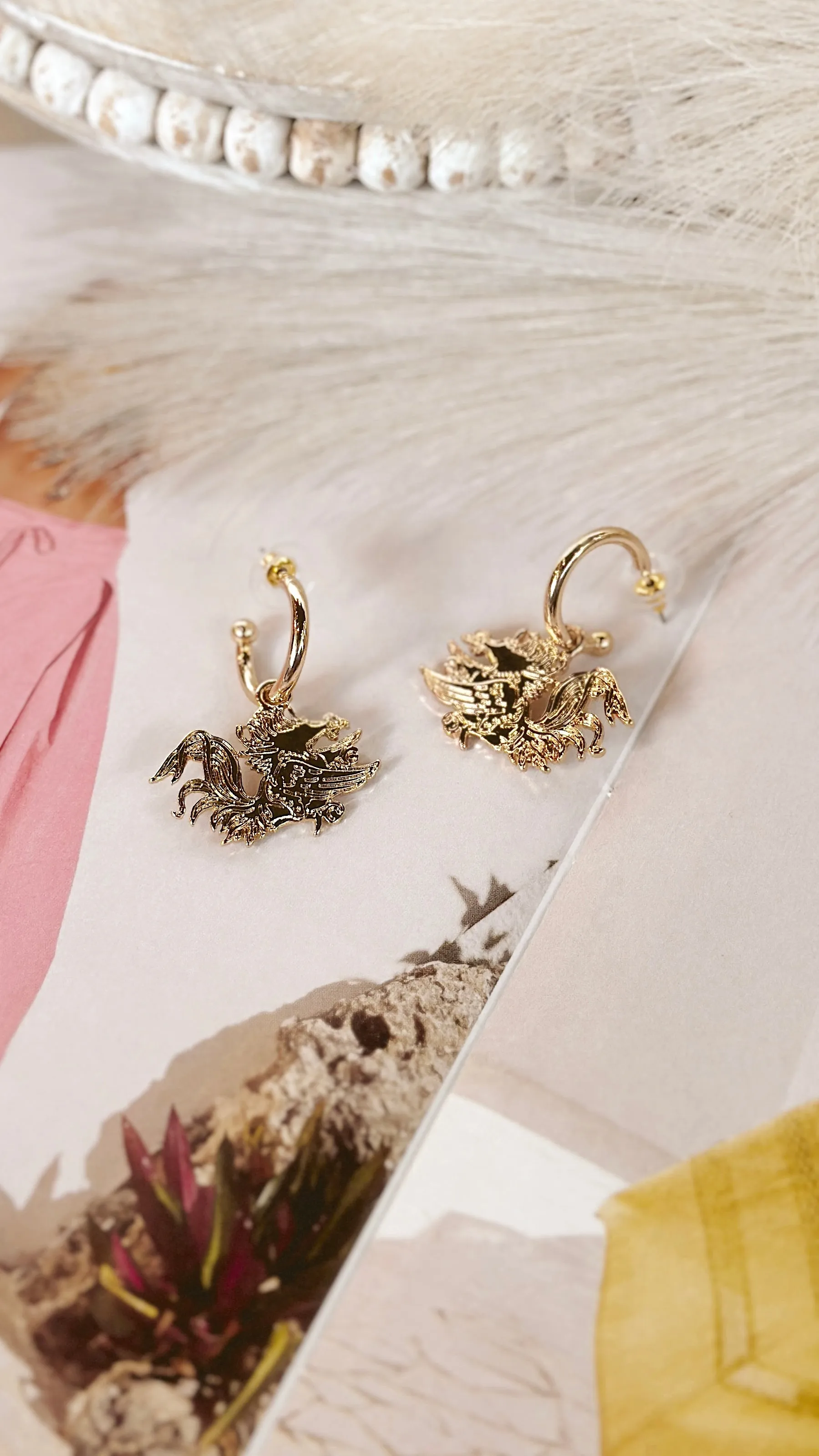 The Golden Gamecock Earrings