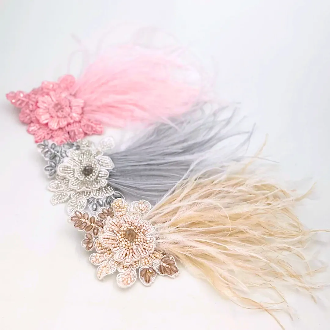 The Lotus Girls Pink Flower Barrette