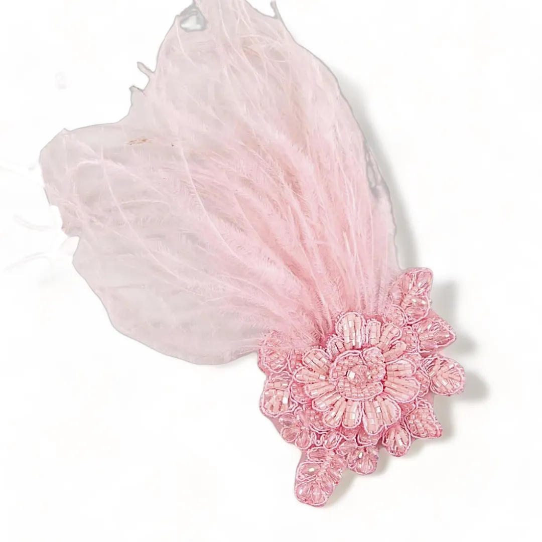 The Lotus Girls Pink Flower Barrette