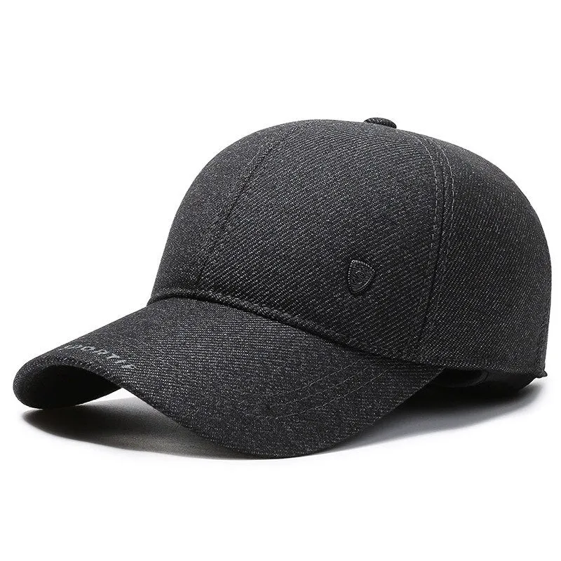 Thicken Warm Winter Cap Men Earflaps Windproof Snapback Hats Men's Baseball Cap Male Gorras Hombre Dad Hat