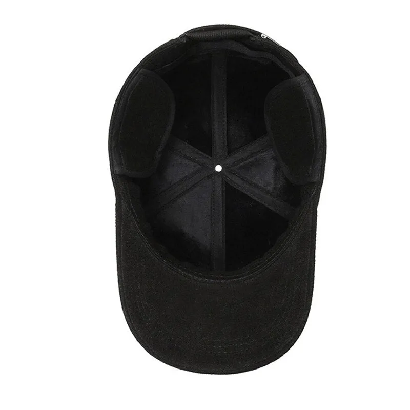Thicken Warm Winter Cap Men Earflaps Windproof Snapback Hats Men's Baseball Cap Male Gorras Hombre Dad Hat