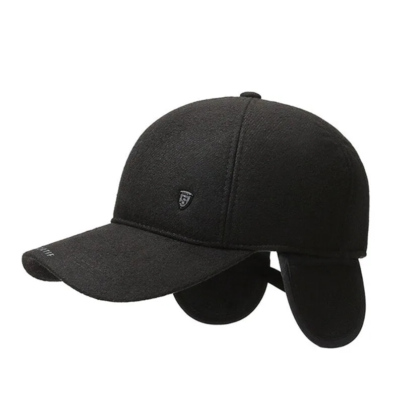 Thicken Warm Winter Cap Men Earflaps Windproof Snapback Hats Men's Baseball Cap Male Gorras Hombre Dad Hat