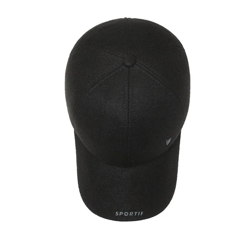 Thicken Warm Winter Cap Men Earflaps Windproof Snapback Hats Men's Baseball Cap Male Gorras Hombre Dad Hat