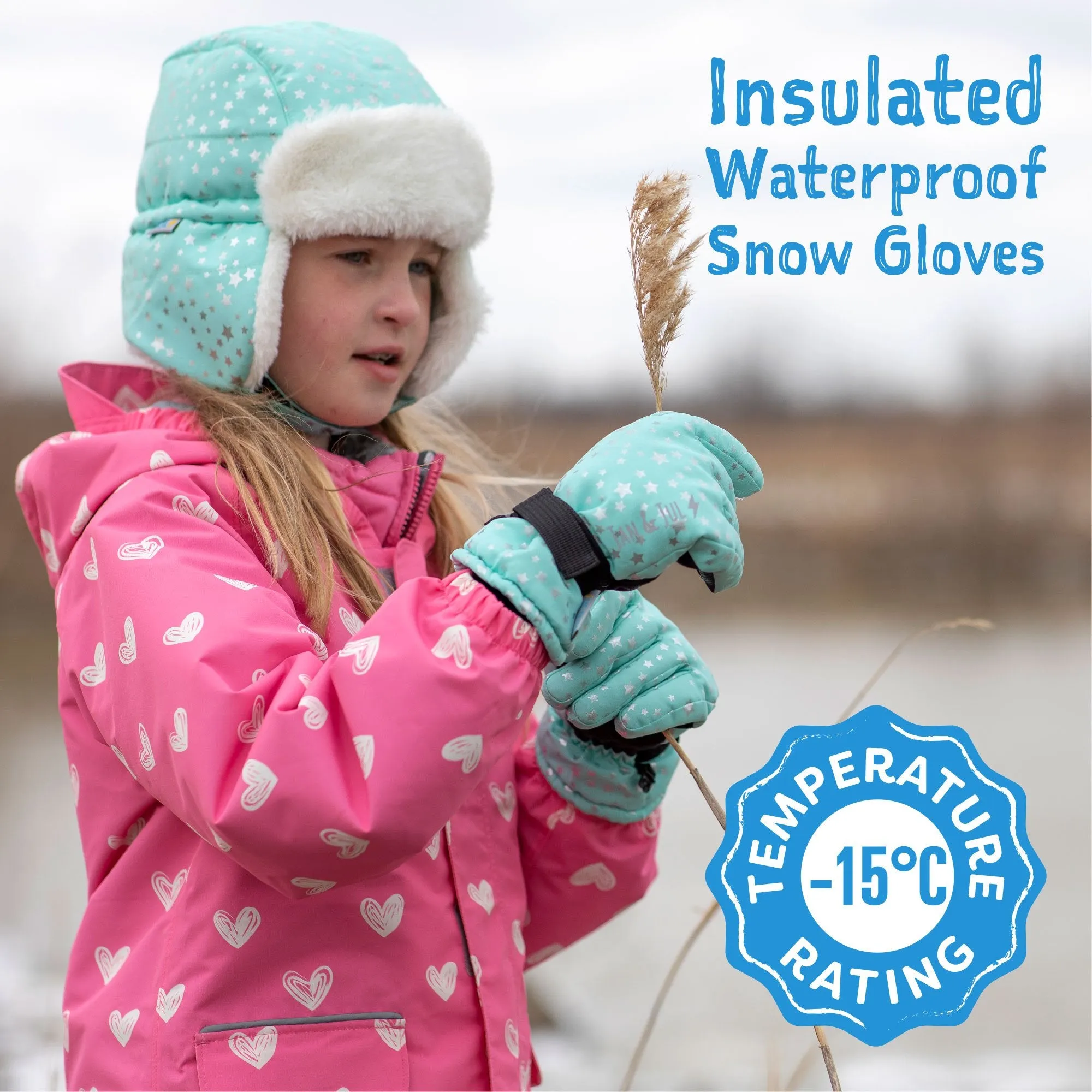 Toasty-Dry Waterproof Snow Glove: Wildberry