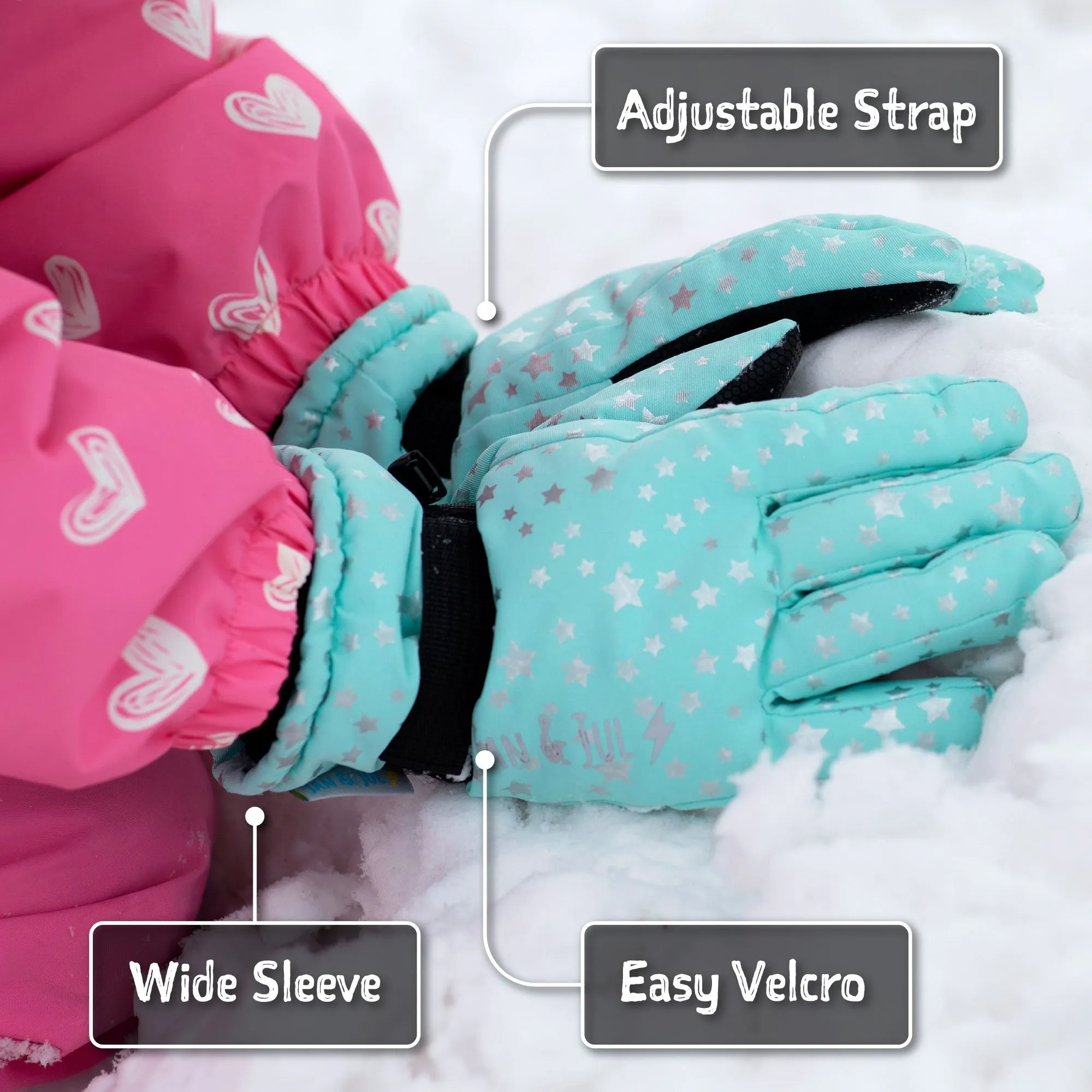 Toasty-Dry Waterproof Snow Glove: Wildberry