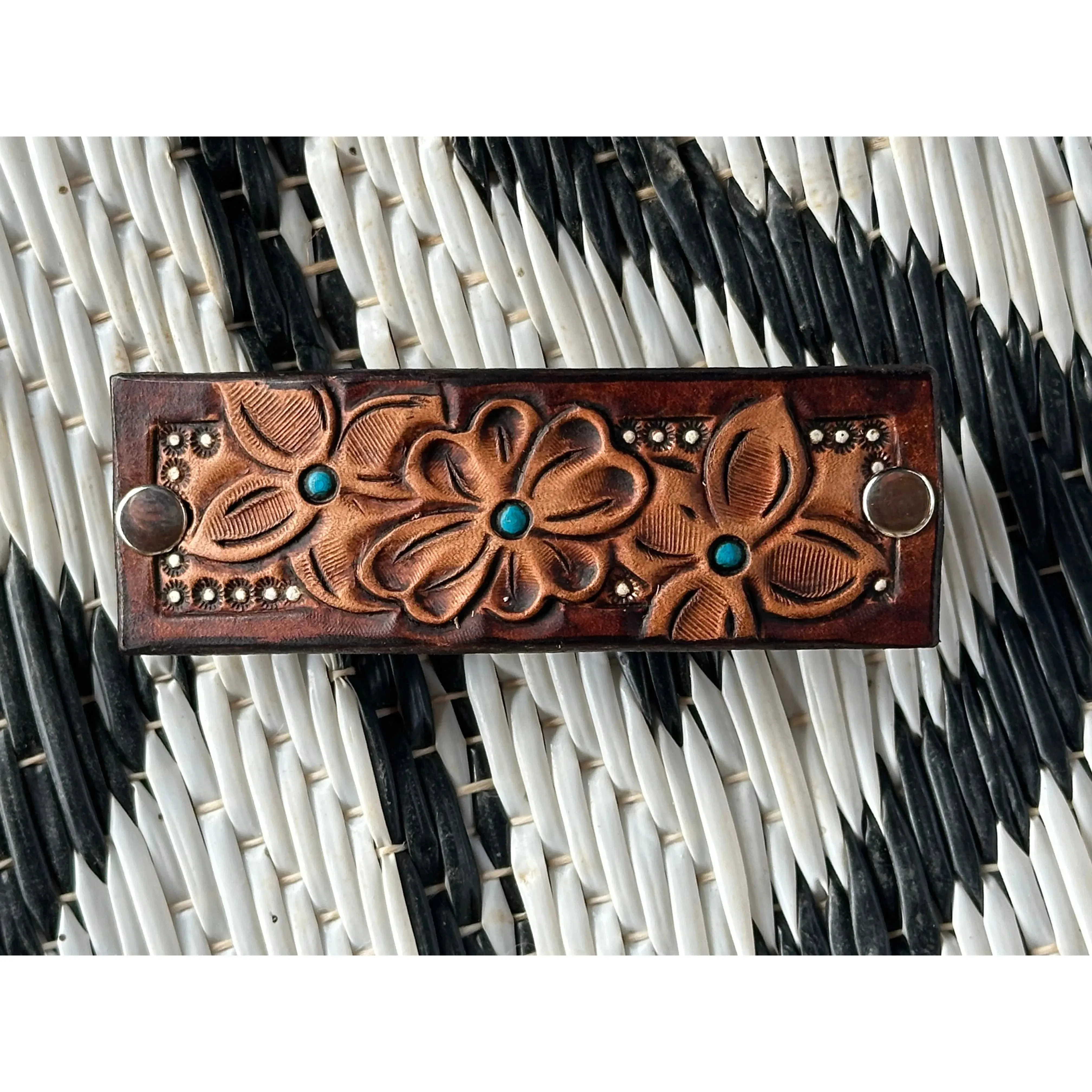 Tooled Hair Barrette