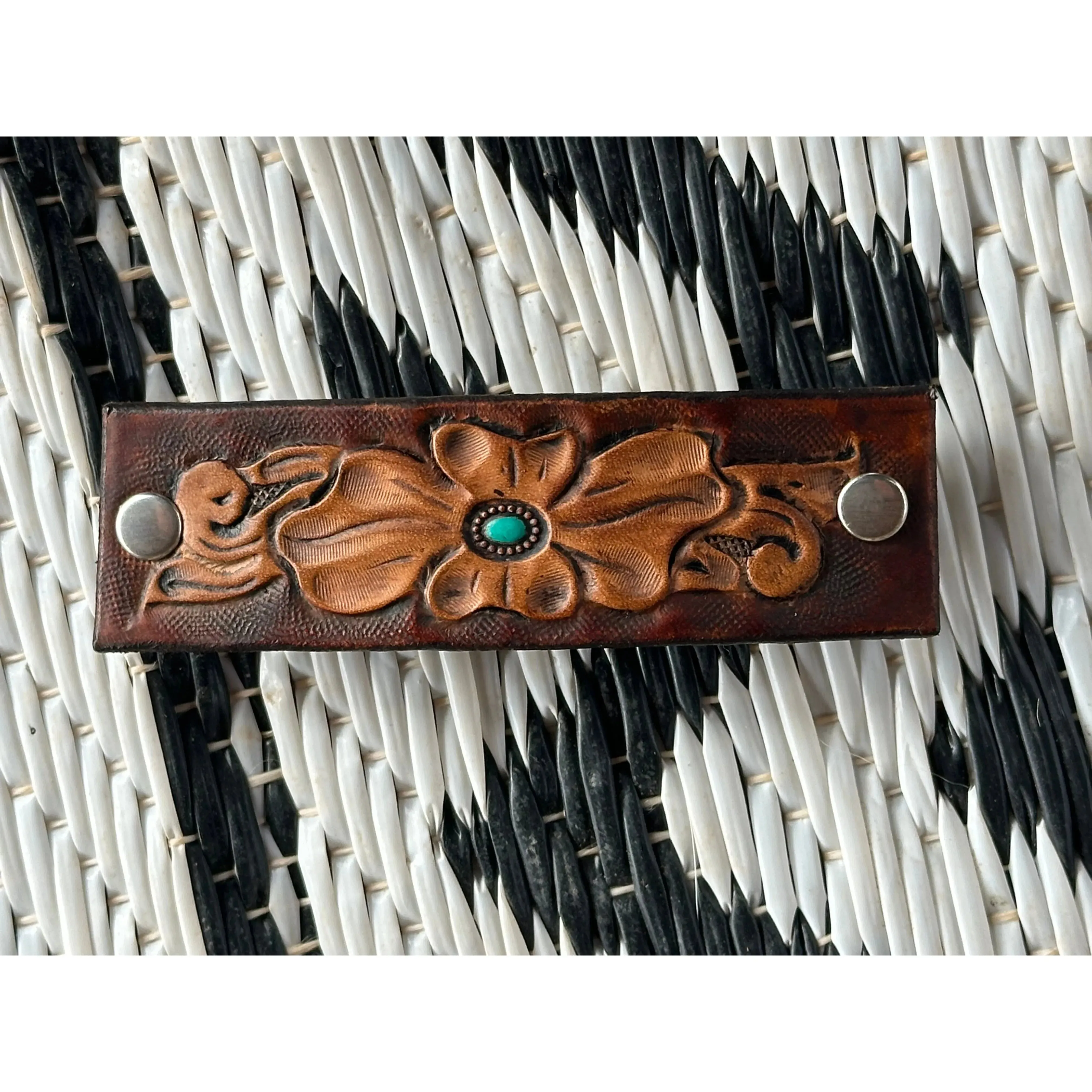 Tooled Hair Barrette