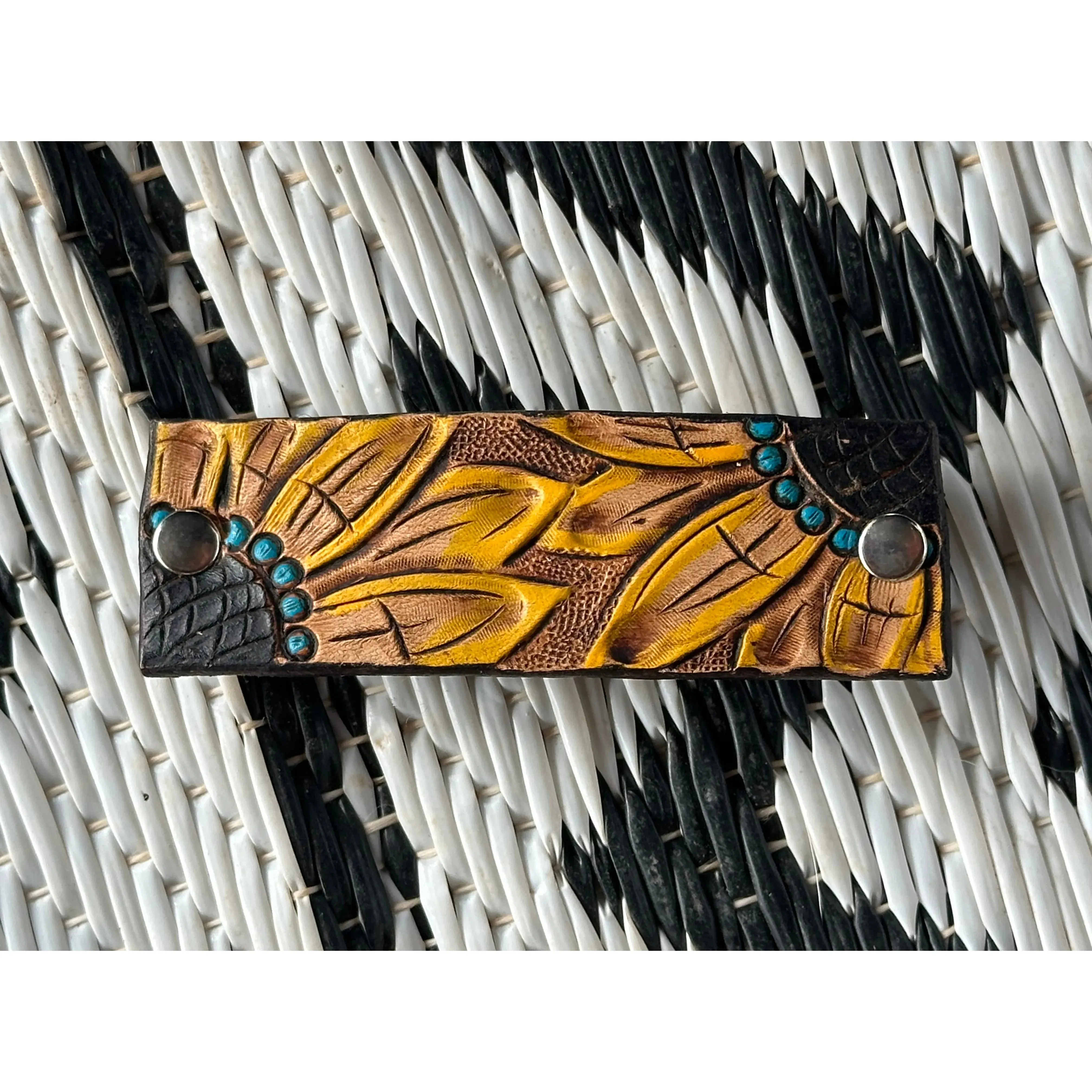 Tooled Hair Barrette