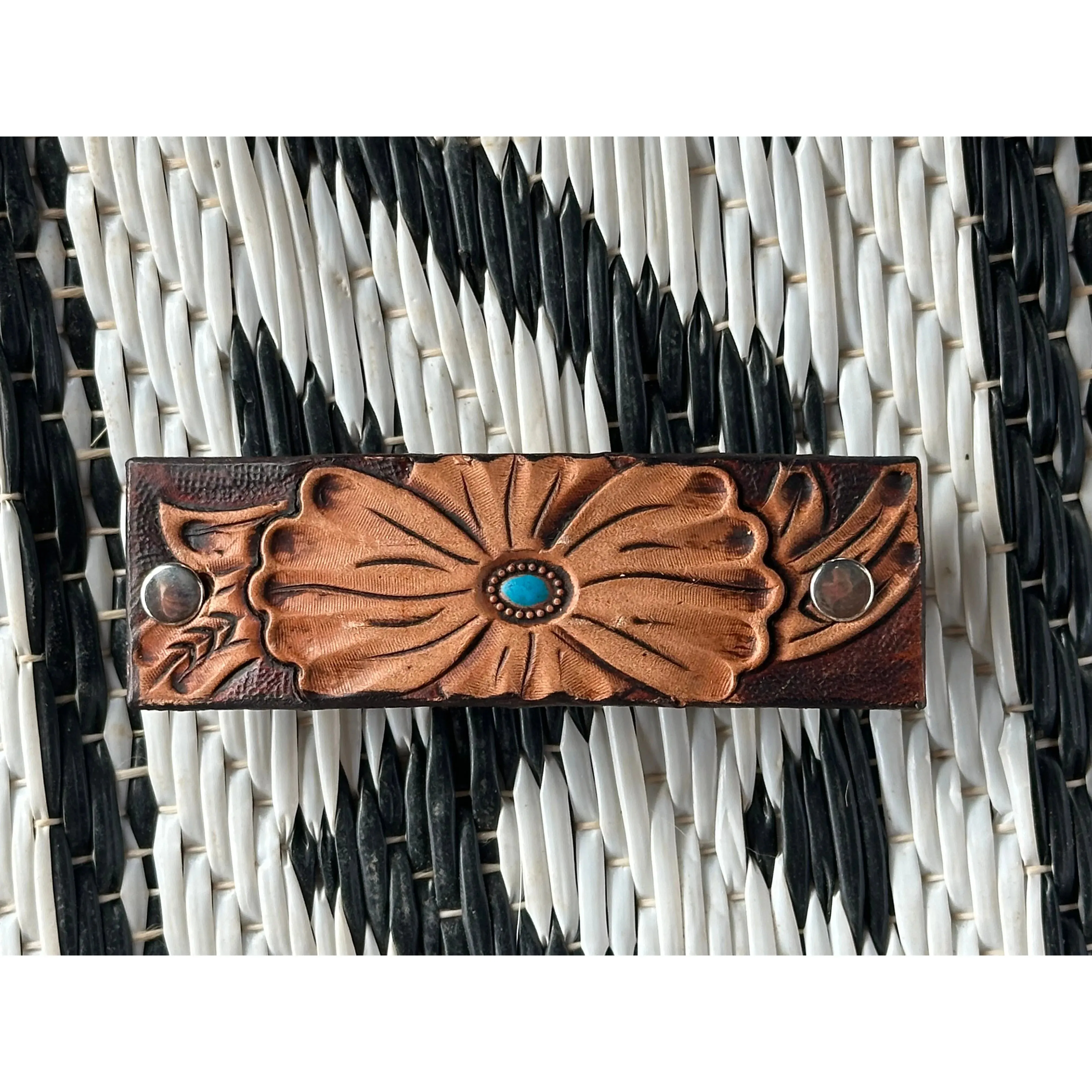 Tooled Hair Barrette