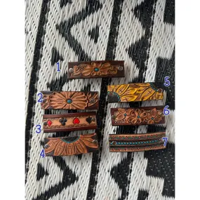 Tooled Hair Barrette
