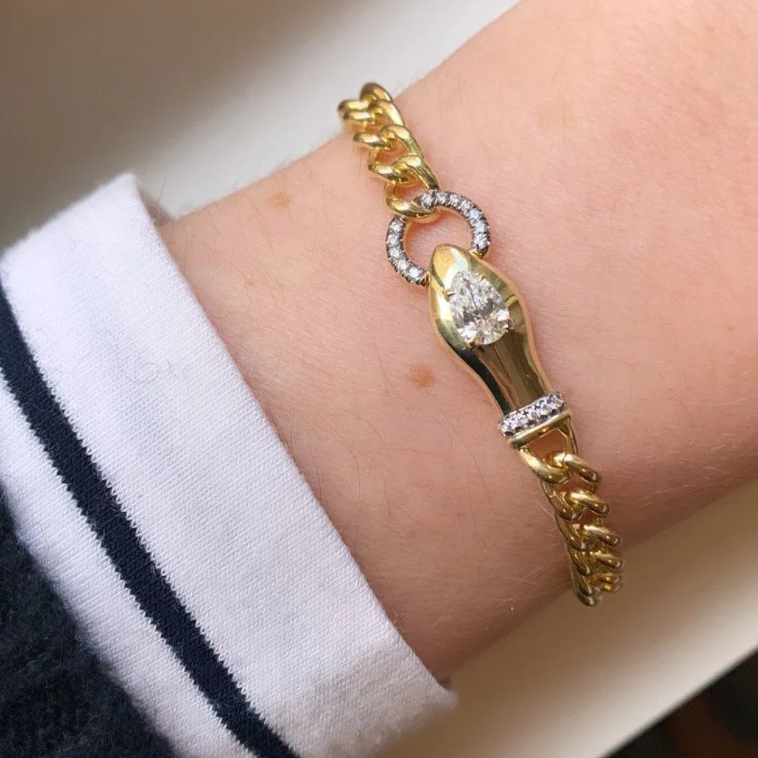 Toujours Diamond Snake Bracelet