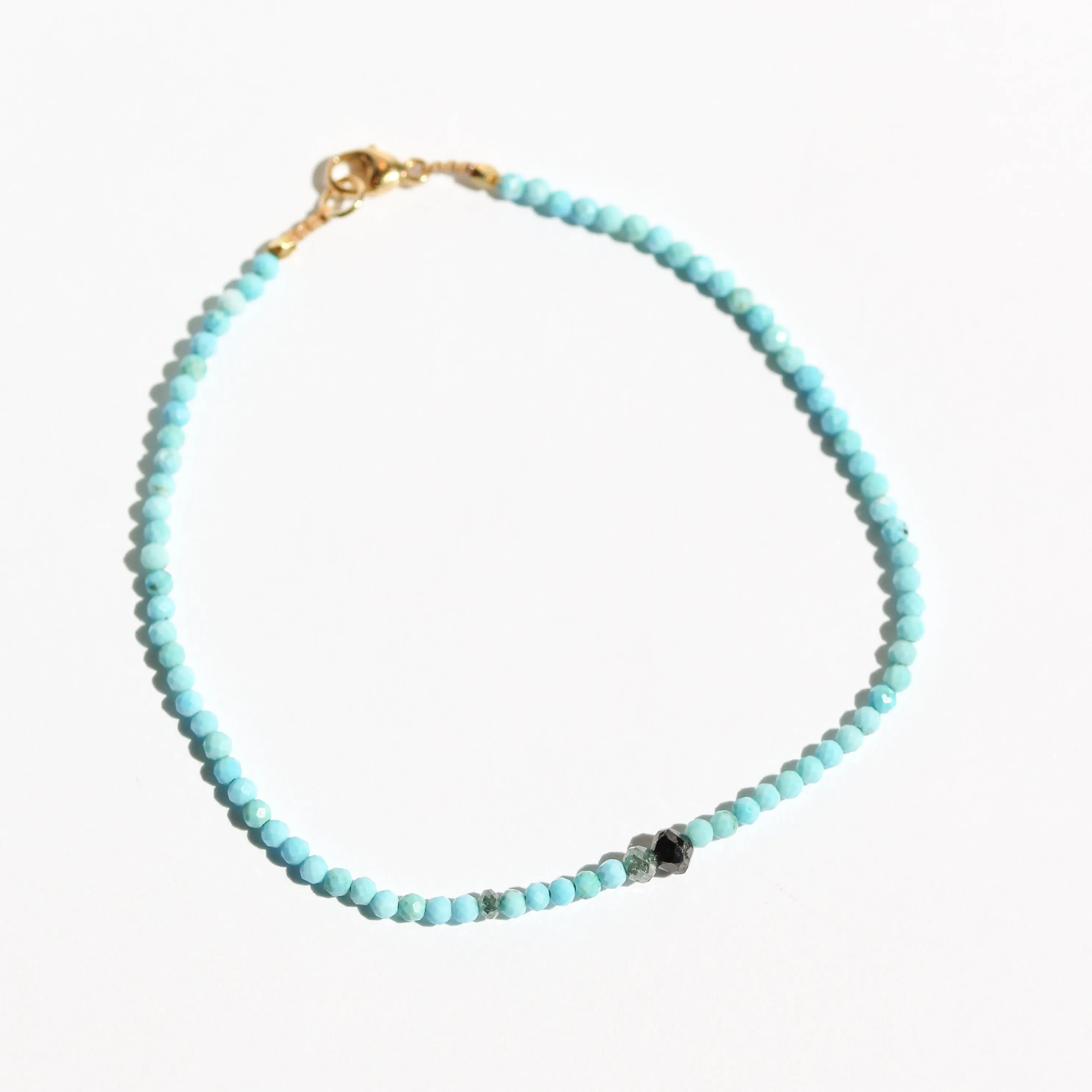 Turquoise   Diamond Bracelet no. 74