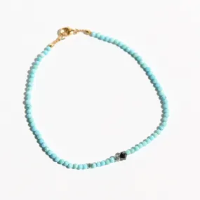 Turquoise   Diamond Bracelet no. 74