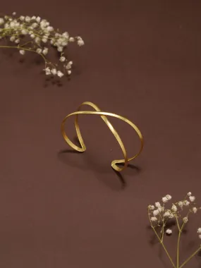 Twisty Adjustable Brass Bracelet (Anti Tarnish)