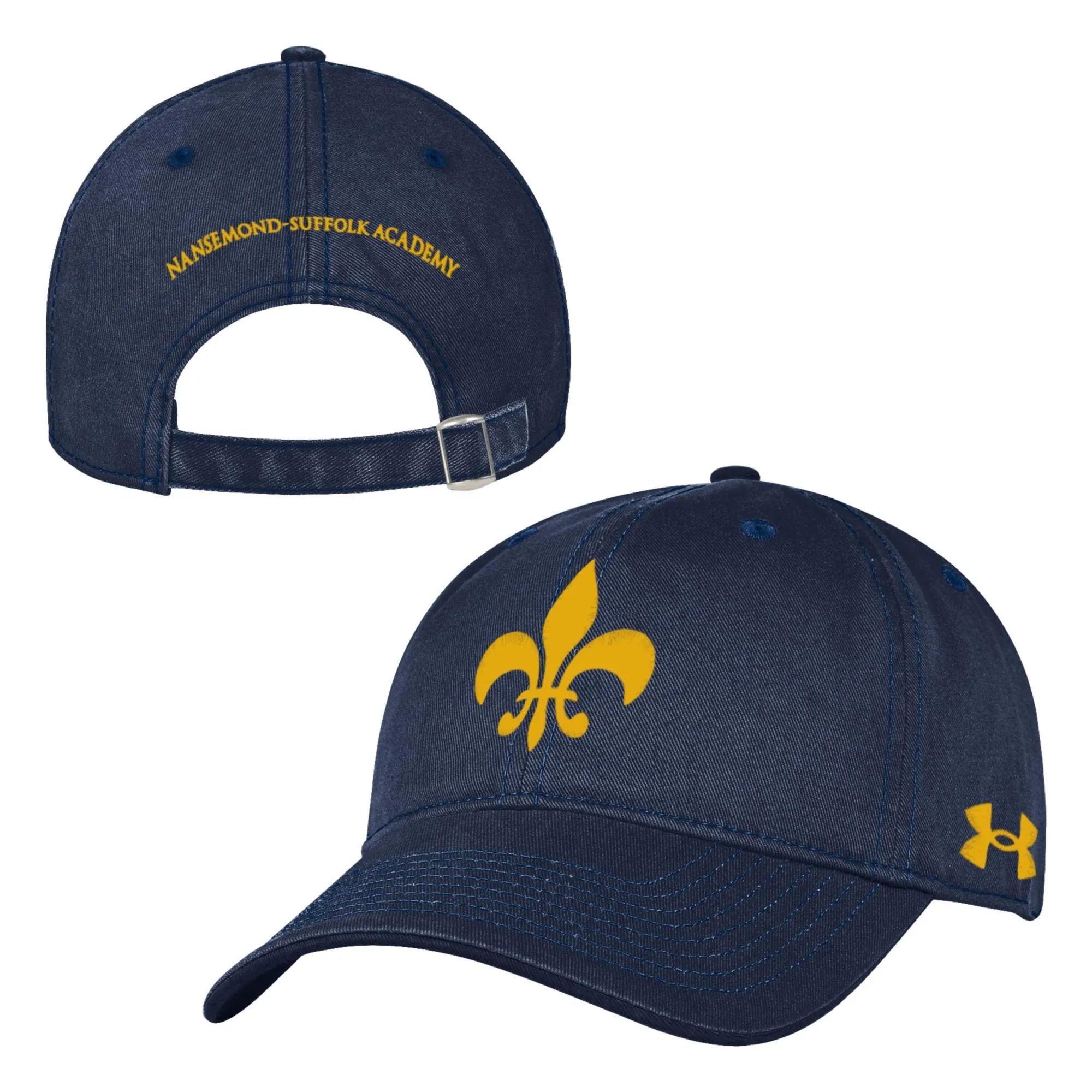 UA Adult Washed Performance Cotton Hat - Fleur de Lis