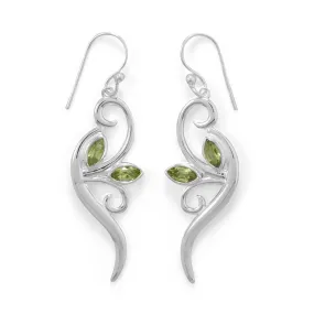 Unbe-LEAF-ily Beautiful! Peridot Leaf and Branch Earrings