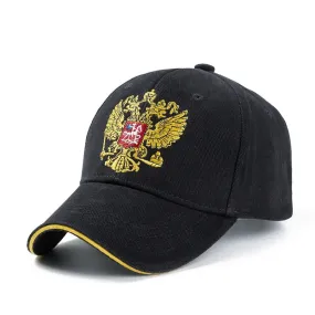 Unisex 100% Cotton Outdoor Baseball Cap Russian Emblem Embroidery Snapback Fashion Sports Hats For Men & Women Patriot Cap