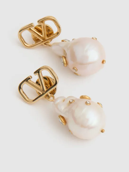 Valentino Garavani   Big Vlogo Signature Universe earrings 