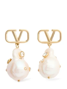 Valentino Garavani   Big Vlogo Signature Universe earrings 