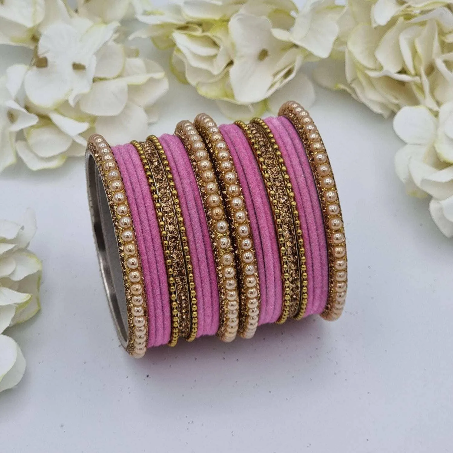Velvet Bangle Set - Available in Many Colours