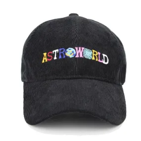 Vintage ASTROWORLD Letter Embroidered Hat Unisex Adjustable Snapback