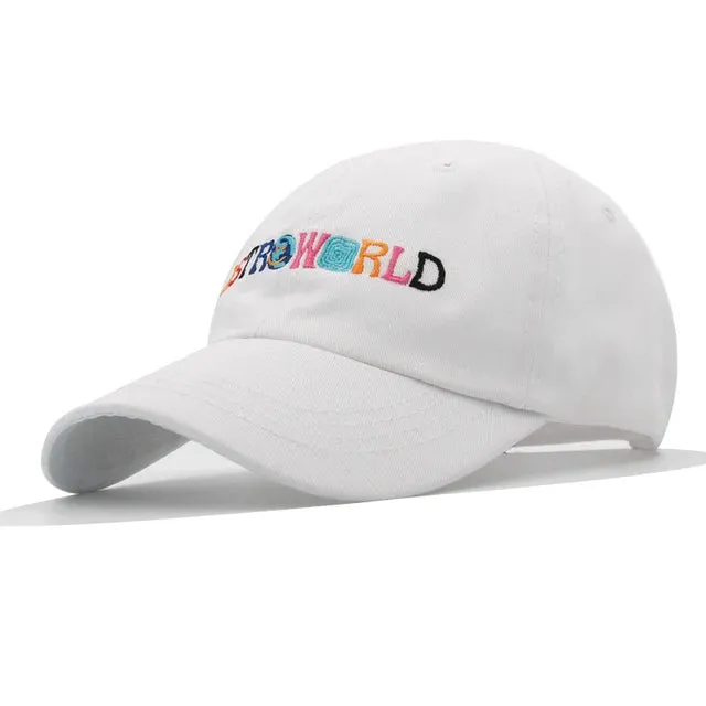 Vintage ASTROWORLD Letter Embroidered Hat Unisex Adjustable Snapback