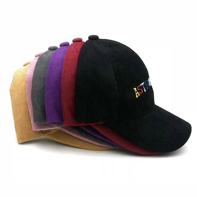 Vintage ASTROWORLD Letter Embroidered Hat Unisex Adjustable Snapback