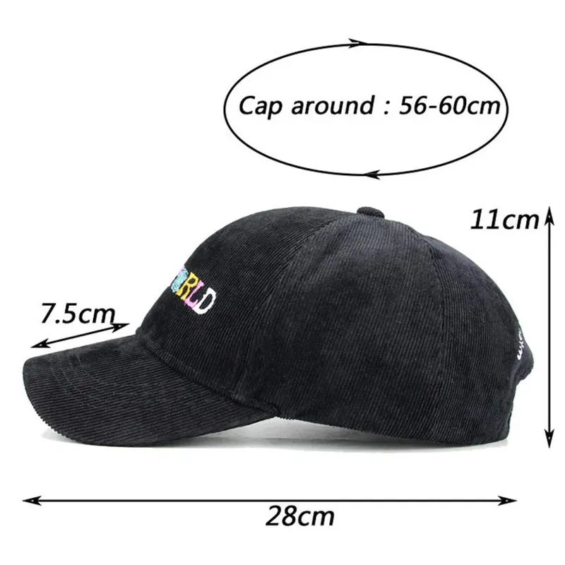 Vintage ASTROWORLD Letter Embroidered Hat Unisex Adjustable Snapback