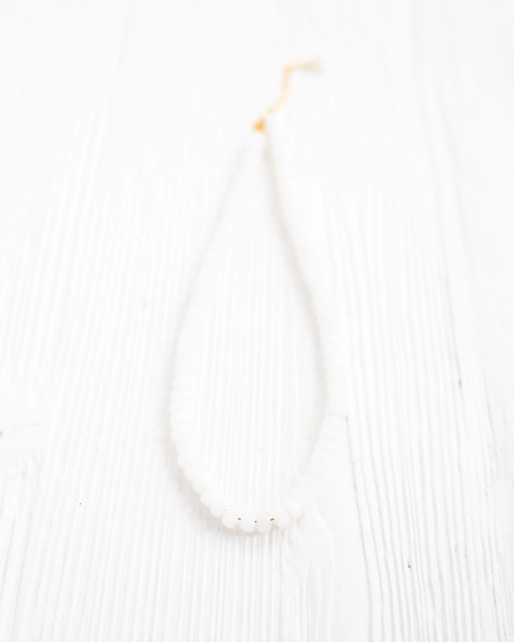 White Jade Beaded Necklace