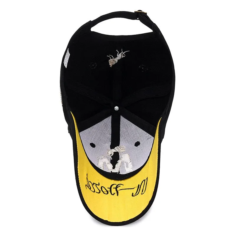 Women Men Baseball Cap Solid Snapback Letter Embroidery Autumn Breathable Sunhat Outdoor Cotton Hip Hop Baseball Hat Casquette