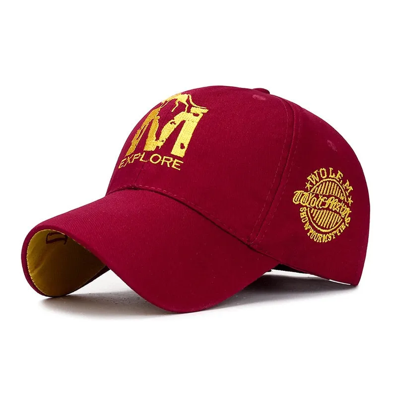 Women Men Baseball Cap Solid Snapback Letter Embroidery Autumn Breathable Sunhat Outdoor Cotton Hip Hop Baseball Hat Casquette