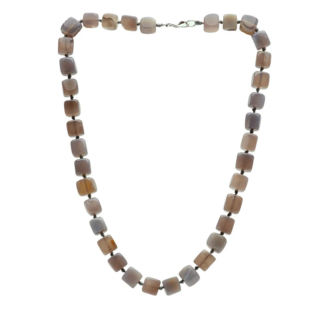 Women's 12mm Natural Gemstone Beaded Necklace