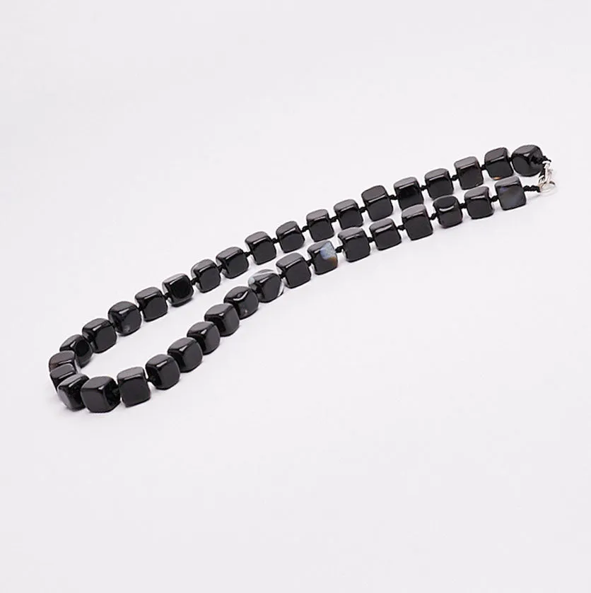 Women's 12mm Natural Gemstone Beaded Necklace