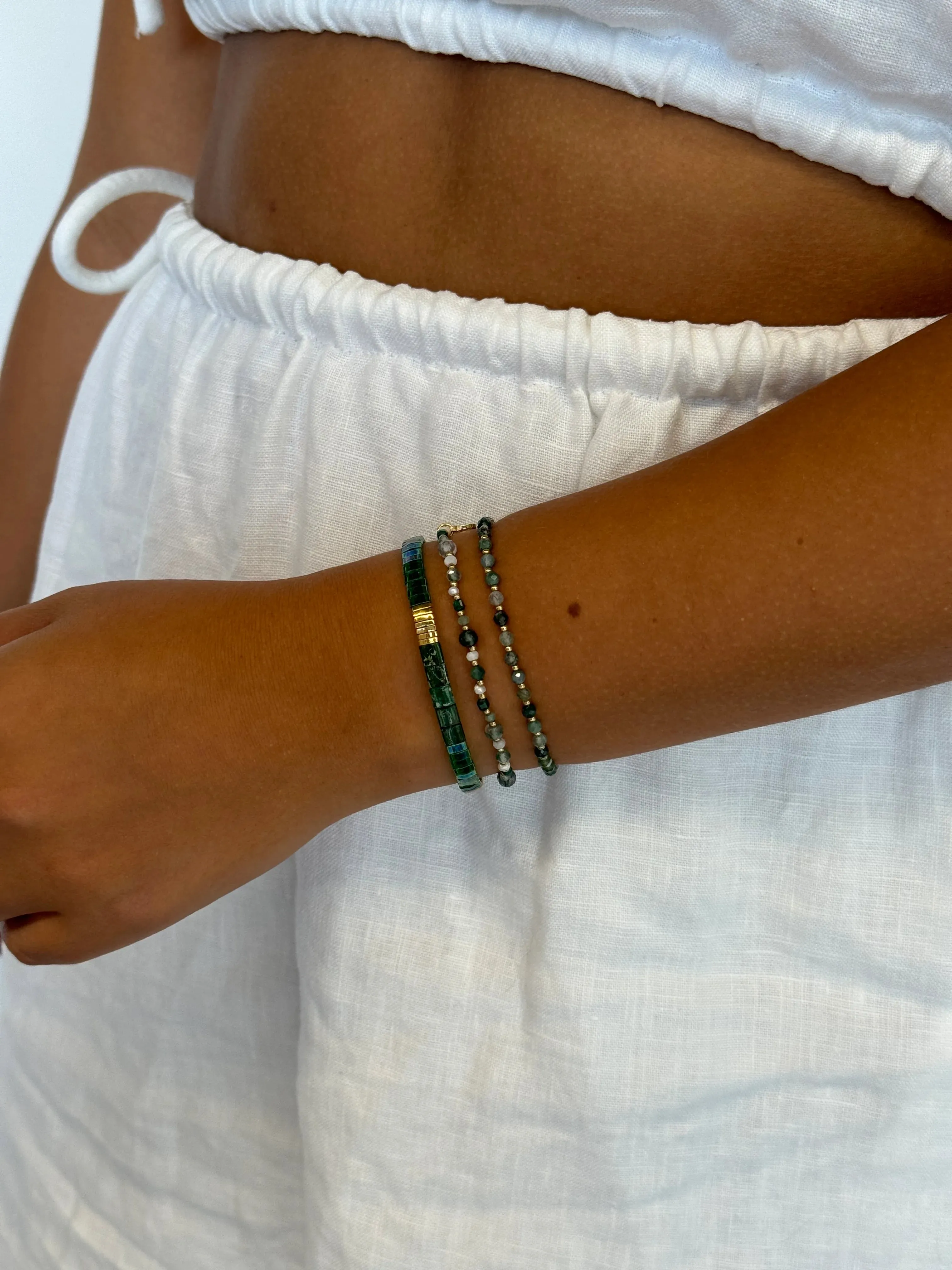 Zafino - Tile Bracelet (Emerald)