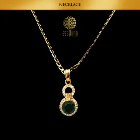 Zeeqann Women Emerald Bracelet Earrings, Ring & Necklace Jewelry Set (Limited Stock) Ladies Fashion